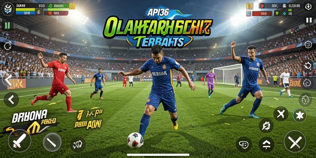 Screenshot utama API36 menampilkan gameplay seru dalam pertandingan olahraga.