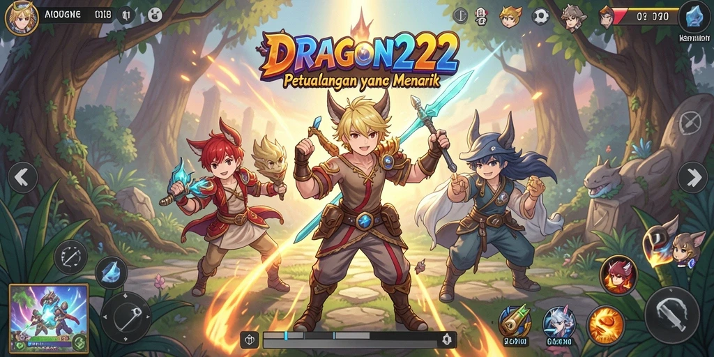 Screenshot gameplay DRAGON222 dengan karakter anime yang beraksi.